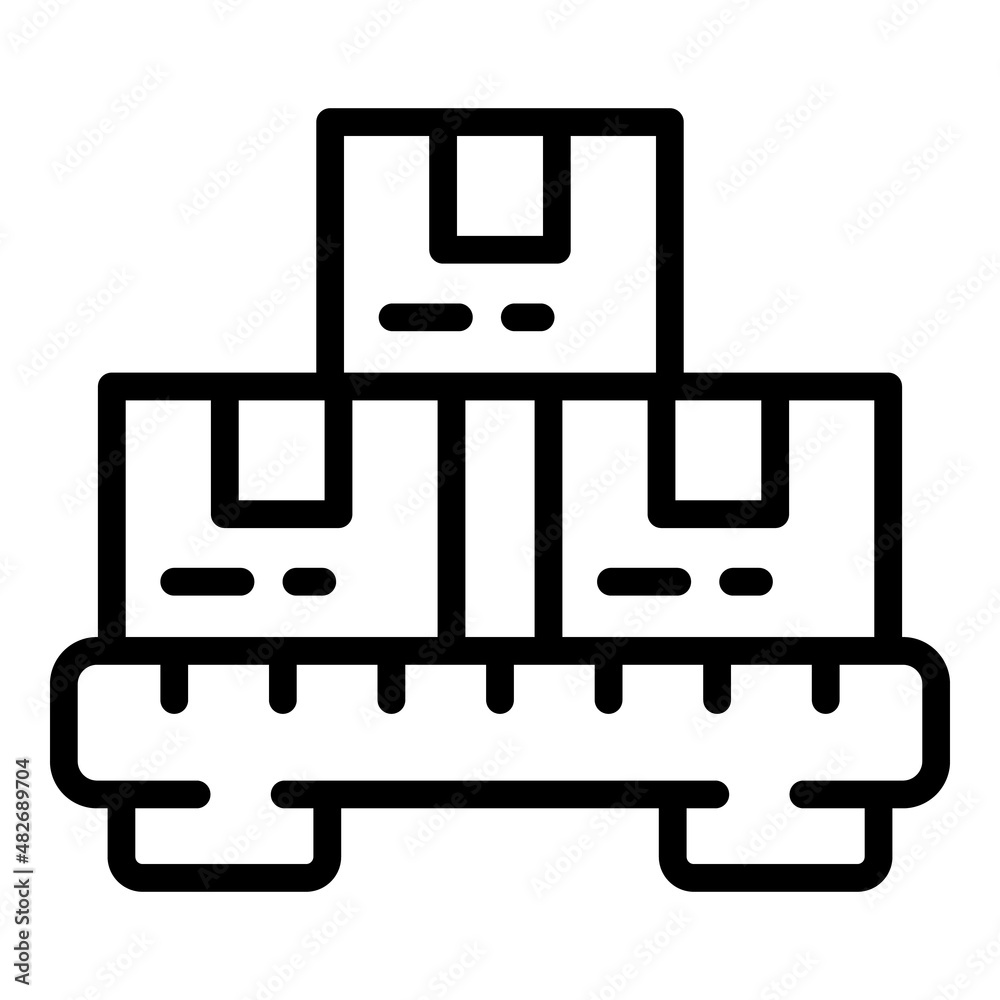 Inventory icon outline vector. Digital management. Supplier control Inventory icon outline vector. Digital management. Supplier control