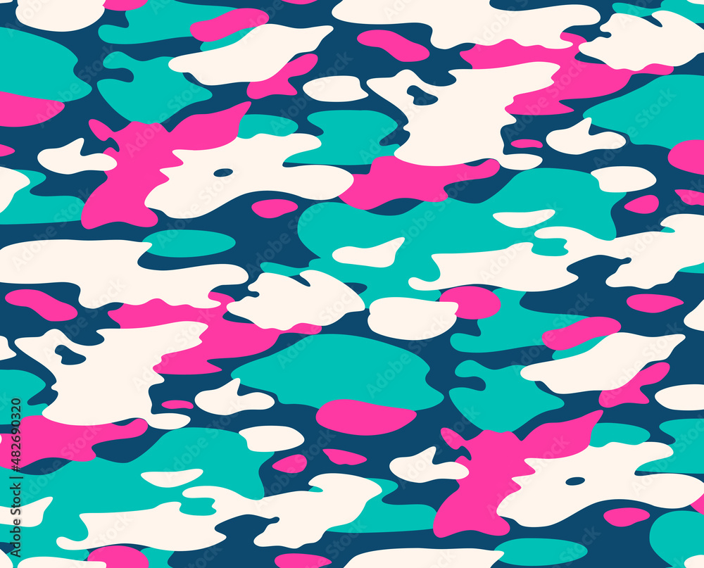 Seamless camouflage pattern, texture camouflage print. Seamless camouflage pattern, texture camouflage print.