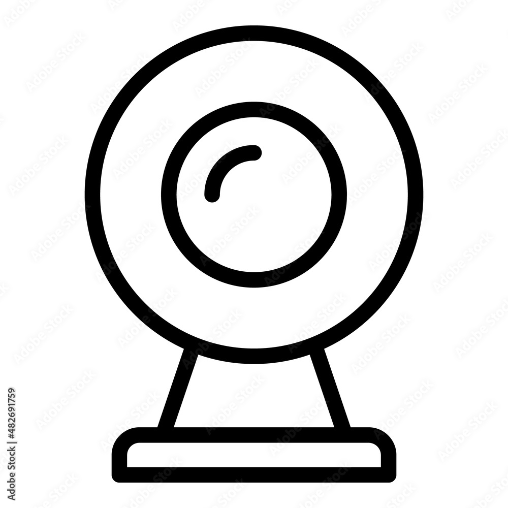 Web camera icon outline vector. Store laptop. Retail mobile Web camera icon outline vector. Store laptop. Retail mobile