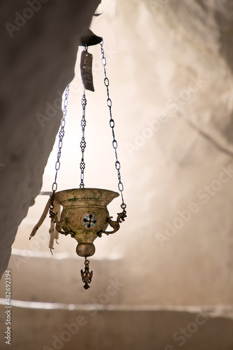 chandelier in a cave