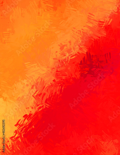 Brushed Painted Abstract Background. Brush stroked painting. Artistic vibrant and colorful wallpaper.