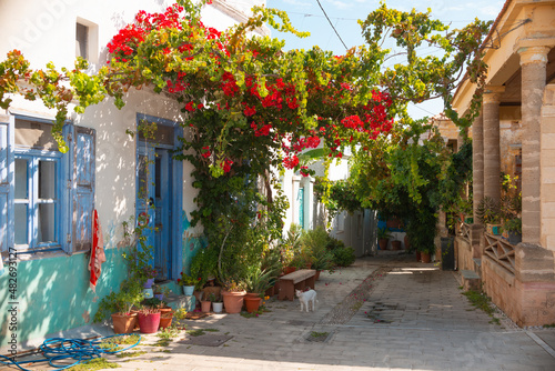 Traditional housing in Koskinou Rhodes Greece
