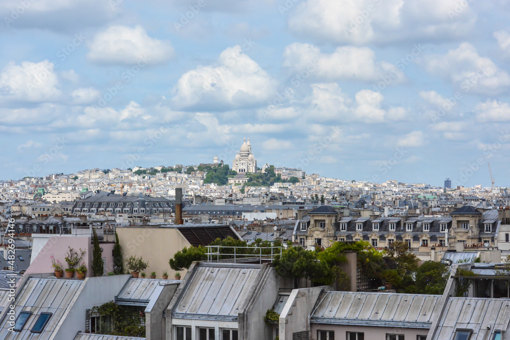 Paris from the roof of the Pompidou Center.