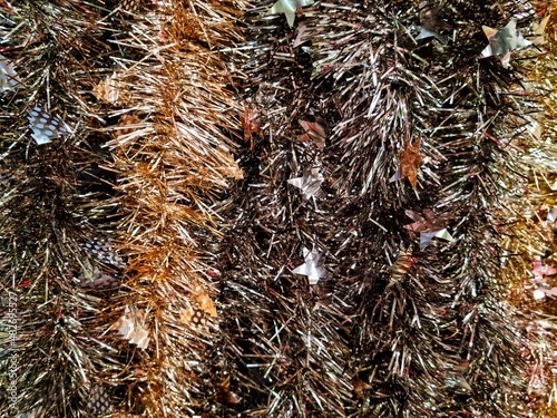 Christmas decorations  tinsel, frippery photo