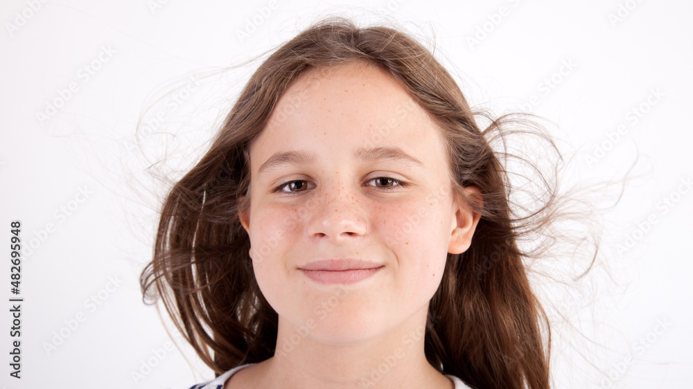 Fototapeta premium portrait of a beautiful teenage girl