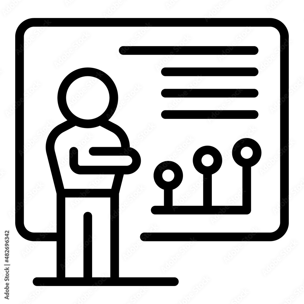Banner media icon outline vector. Key kol. Social media Banner media icon outline vector. Key kol. Social media