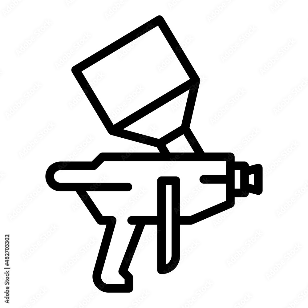 Clean sprayer icon outline vector. Paint gun. Airbrush painter Clean sprayer icon outline vector. Paint gun. Airbrush painter
