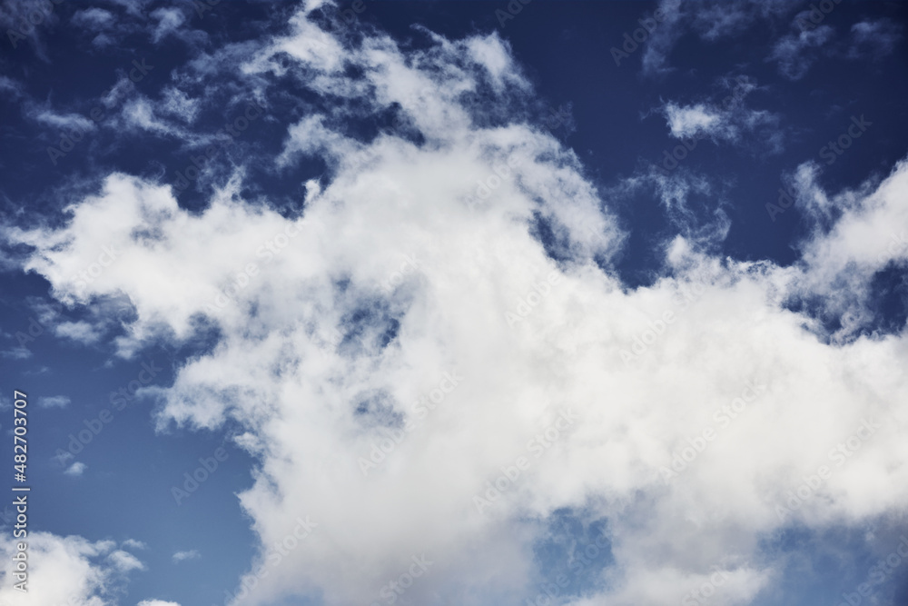 White clouds against blue sky White clouds against blue sky