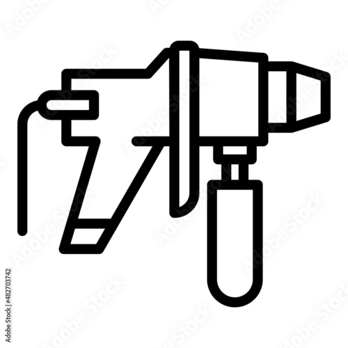 Service sprayer icon outline vector. Paint gun. Spray car auto