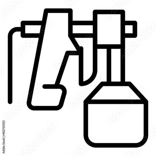 Work sprayer icon outline vector. Auto car. Paint gun