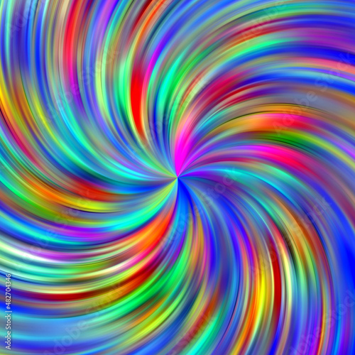 Rainbow circular lines  abstract colorful background with circles
