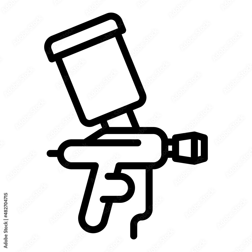 Aerosol gun icon outline vector. Air paint. Sprayer paint Aerosol gun icon outline vector. Air paint. Sprayer paint