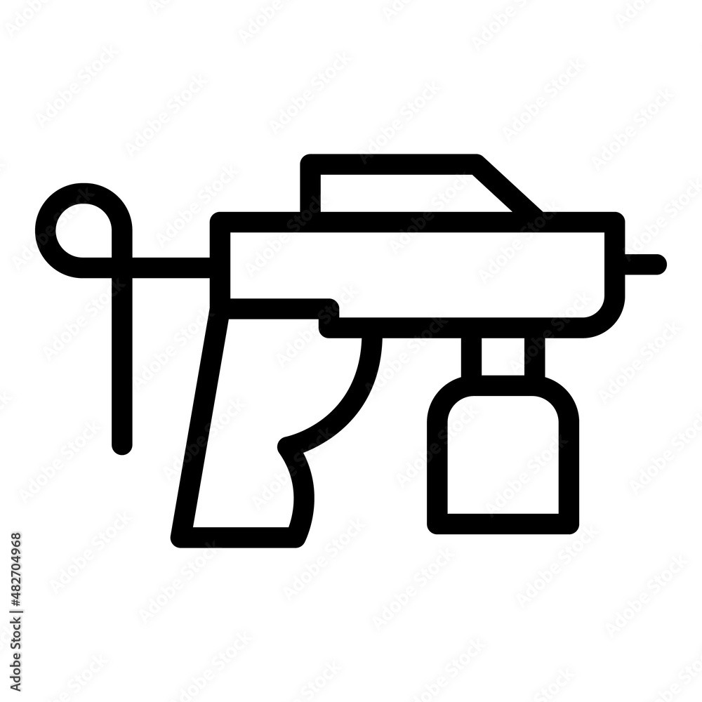 Auto gun icon outline vector. Sprayer paint. Aur can