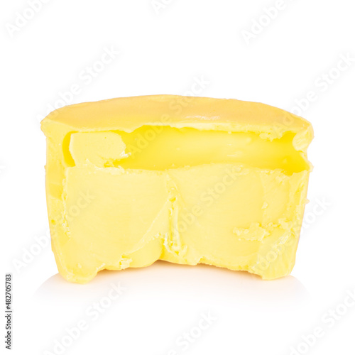 butter used isolated on white background