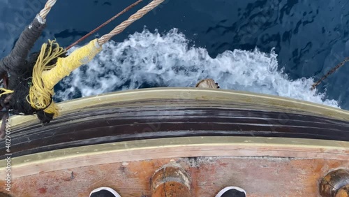 Very beautiful views at the top of a hill in scandinavia with views of the sea of the islands and the nearest mountains and lakes