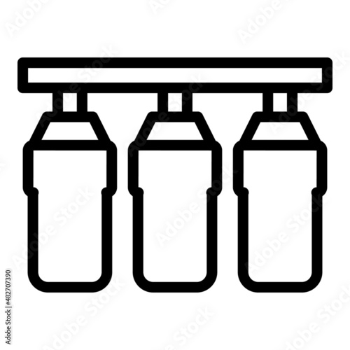 Osmosis treatment icon outline vector. Water filter. System filtration
