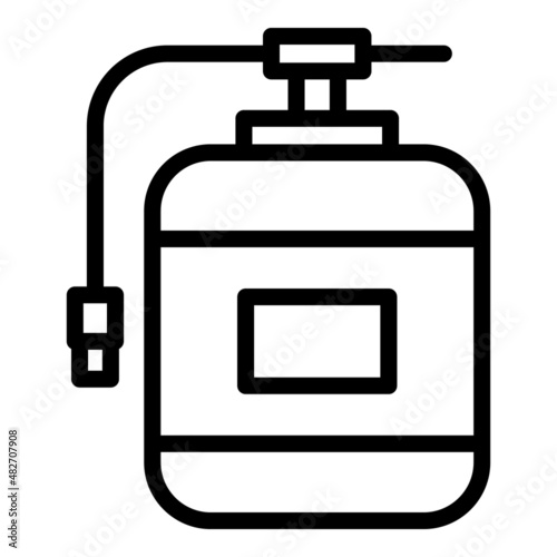 Pump tank icon outline vector. Water osmosis. Filtration plant