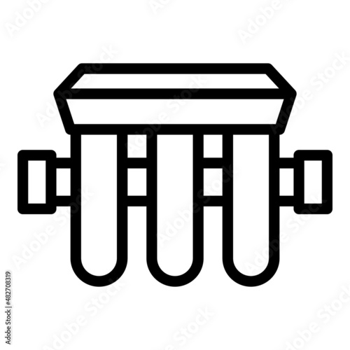 Osmosis equipment icon outline vector. Water filter. Purifier house