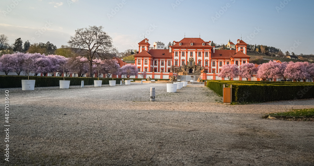 Naklejka premium Spring at Troja Castle, Prague, Czech Republic