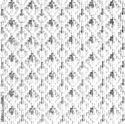 Rich, heavy fabric texture. Vector texture of weaving cloth. Grunge background. Abstract halftone vector illustration. Overlay for interesting effect and depth. Black isolated on white background.