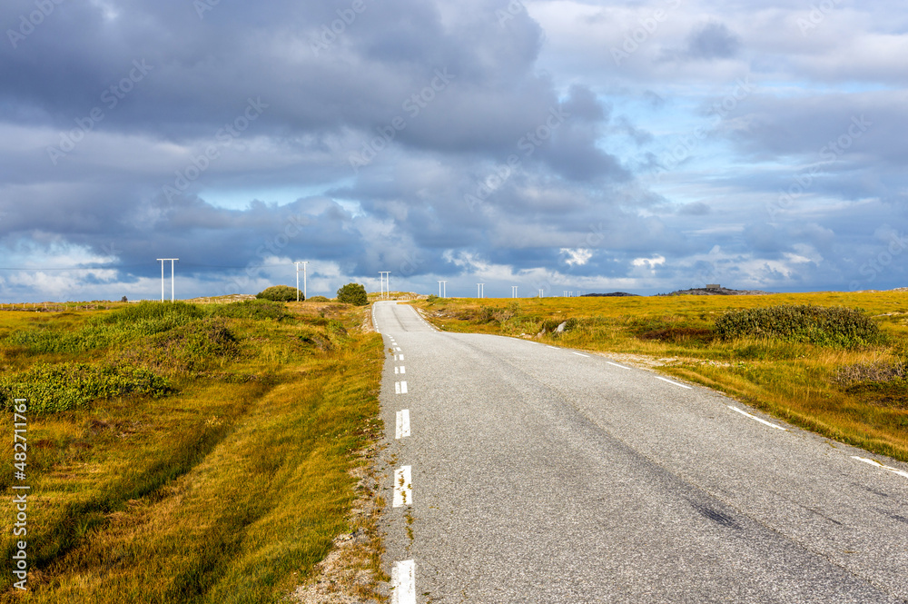 Naklejka premium Bumpy road