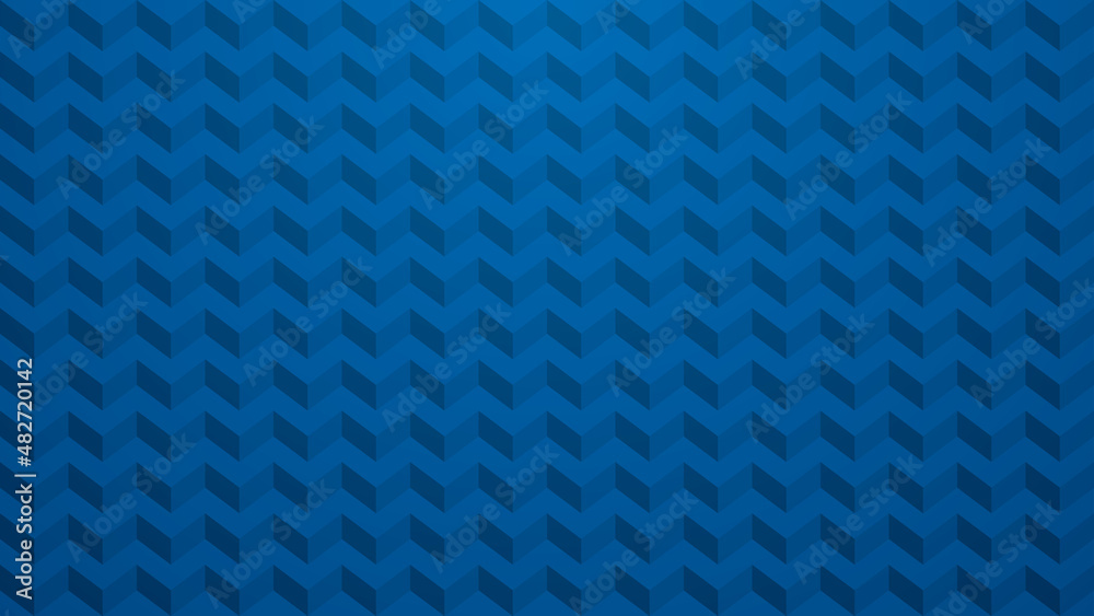 Blue chevron background. Vector seamless pattern with copy space for business presentation or web design.