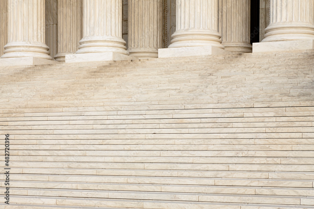 USA, DC, Washington, Columns and stairs of US Supreme Court USA, DC, Washington, Columns and stairs of US Supreme Court