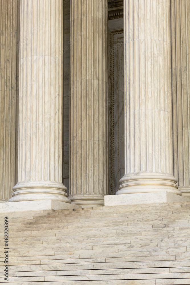 USA, DC, Washington, Columns of US Supreme Court USA, DC, Washington, Columns of US Supreme Court