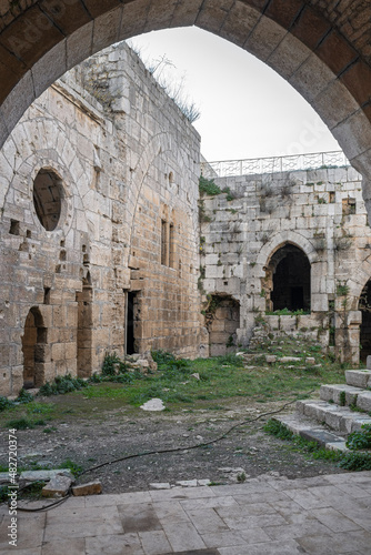 Ruins of castle krak de chevalier in syria