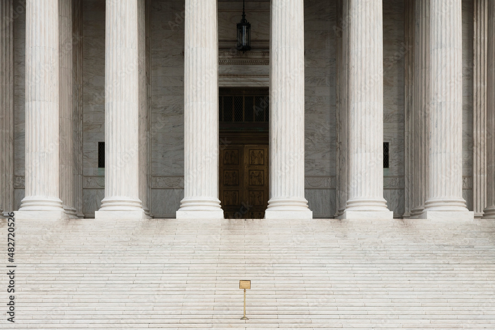 USA, DC, Washington, Columns at entrance to US Supreme Court USA, DC, Washington, Columns at entrance to US Supreme Court