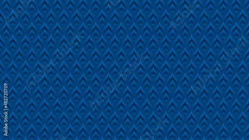 Blue arabic style background. Vector pattern with copy space for business presentation or web design.