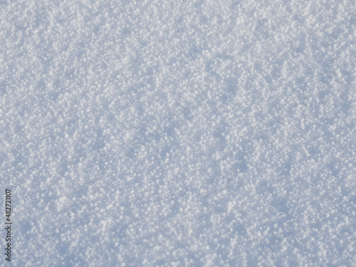 White blank fresh snow texture background. Copy space for text message.