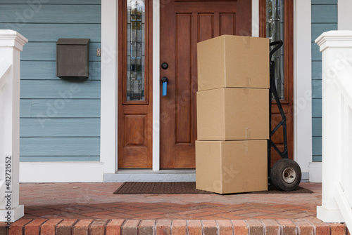 Packages left by door