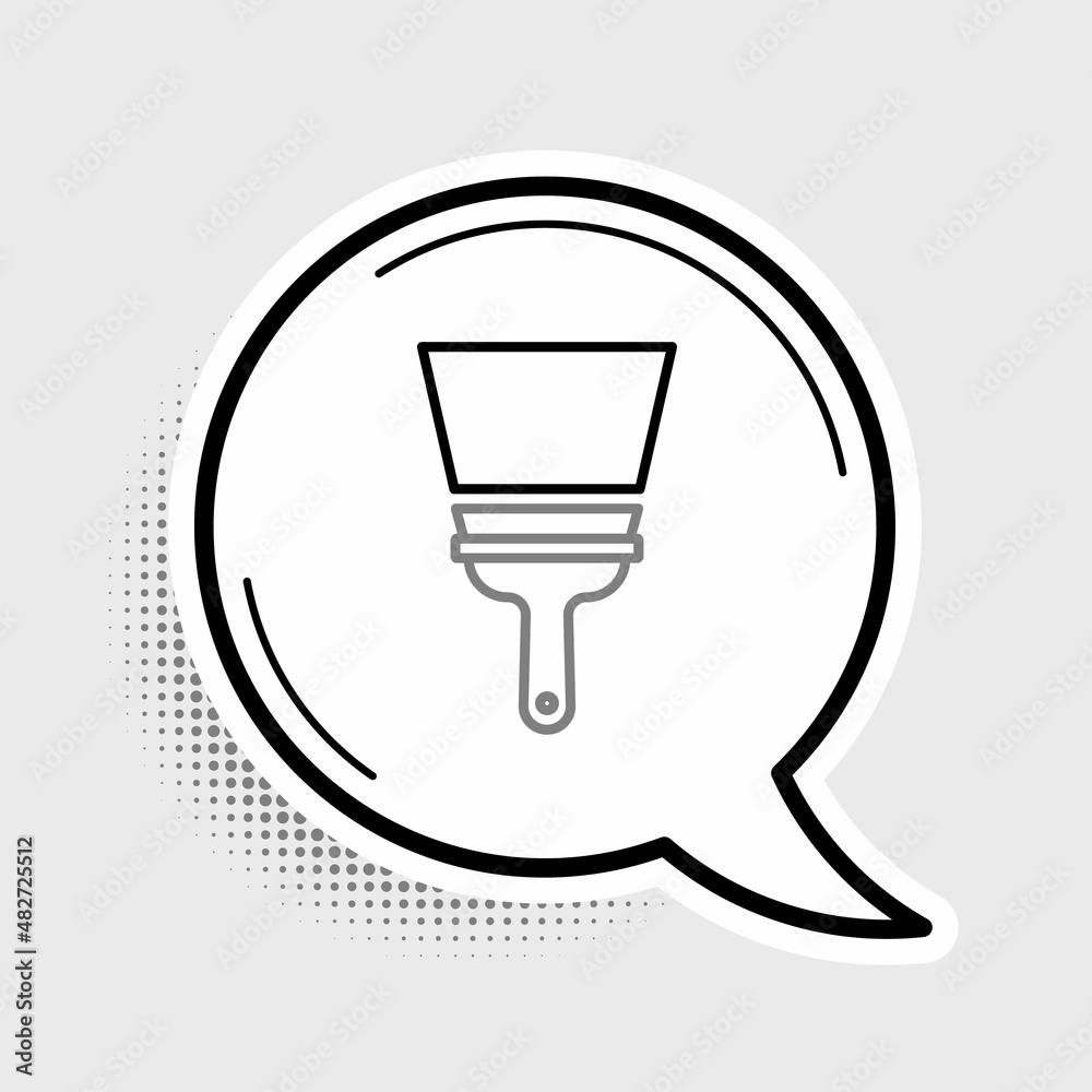 Line Cleaning service with of rubber cleaner for windows icon isolated on grey background. Squeegee, scraper, wiper. Colorful outline concept. Vector Line Cleaning service with of rubber cleaner for windows icon isolated on grey background. Squeegee, scraper, wiper. Colorful outline concept. Vector