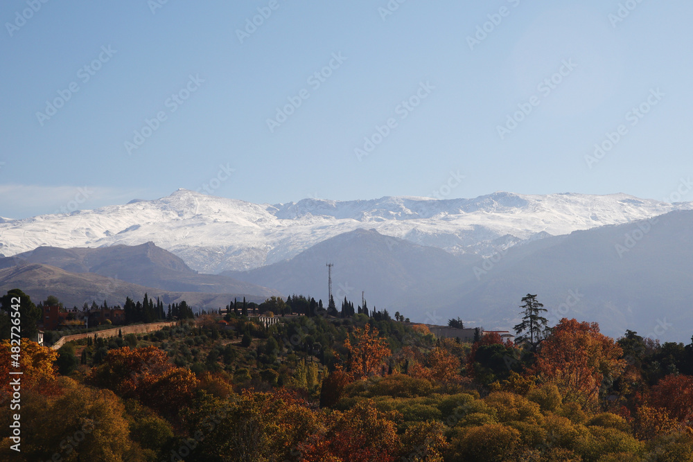 Sierra Nevada mountain National park in Granada, Spain