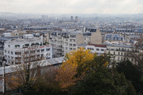 Panorama of Paris from Montmartre hill  © nastyakamysheva