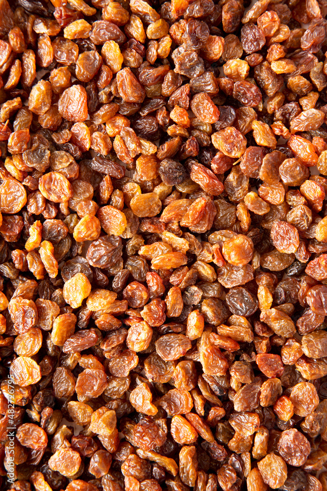 Dried Brown Raisins Background Dried Brown Raisins Background