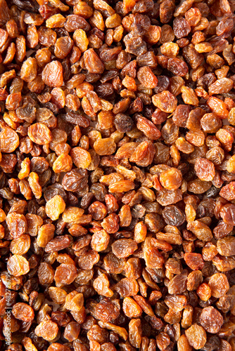 Dried Brown Raisins Background