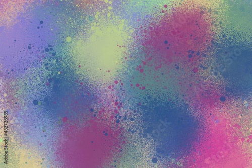 Abstract multicolored background texture  brush strokes with oil paints on canva . High quality photo