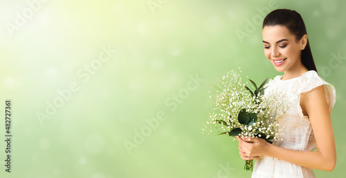 Beautiful young woman with ...