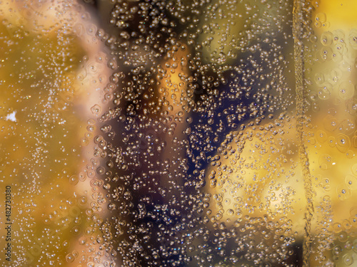 Abstract Thawing Ice in Spring