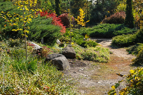 Panorama of beautiful autum...