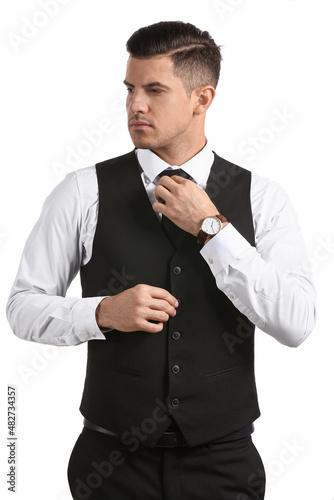 Gentleman in stylish clothe...