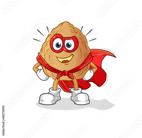 almond heroes vector. cartoon character