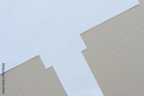 geometric paper background (top down view) with blank space