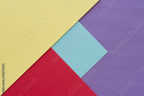 pastel paper background (top down view) with blank space