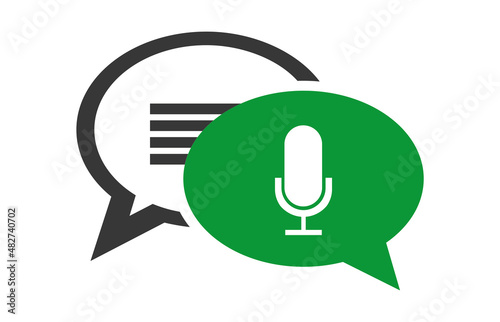 Logo microphone.