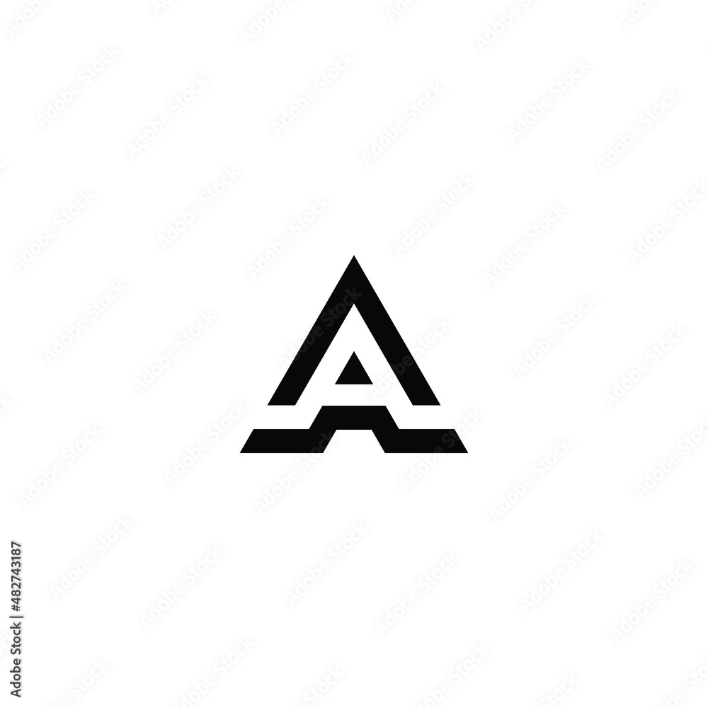 Letter A triangle logo design vector Letter A triangle logo design vector