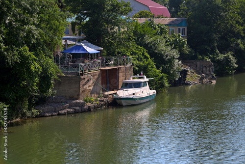 boat on the river