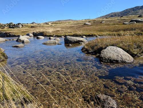 river in alpine area